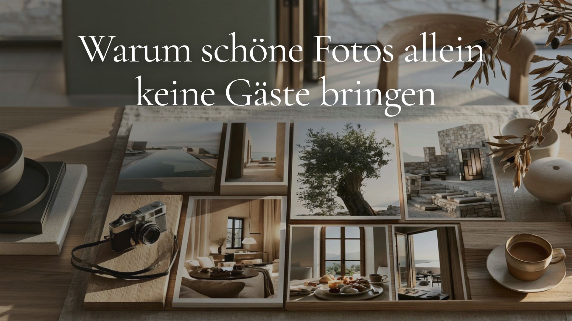 Ein ruhiger, stimmiger Hotel-Instagram-Feed mit einheitlicher Bildsprache.